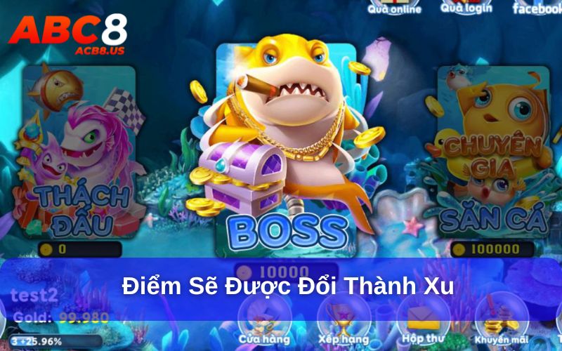 Điểm sẽ được đổi thành xu