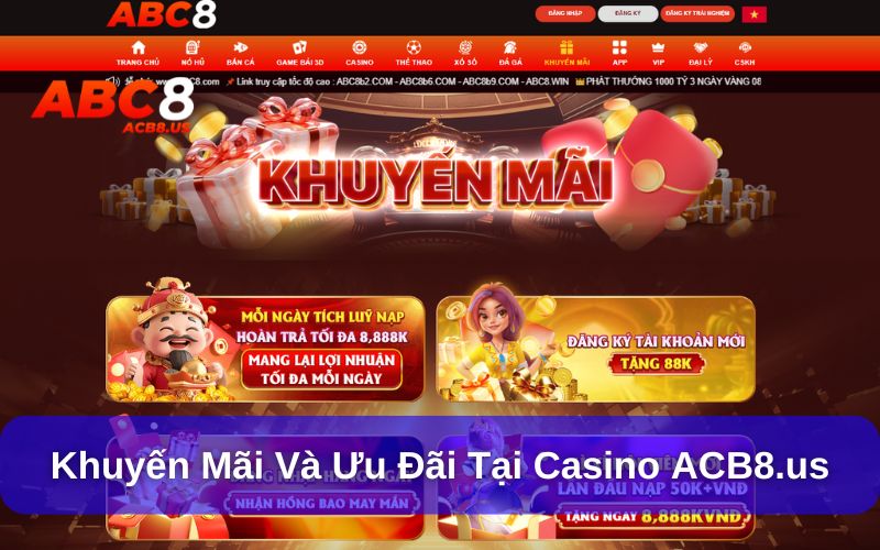 Các chương trình khuyến mãi tại ACB8.us vô cùng đa dạng