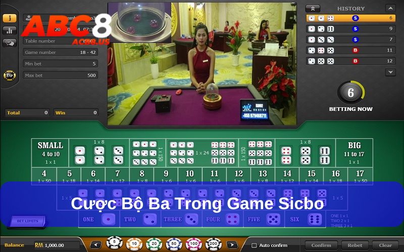 Cược bộ ba bất kỳ với tỷ lệ trả thưởng khủng